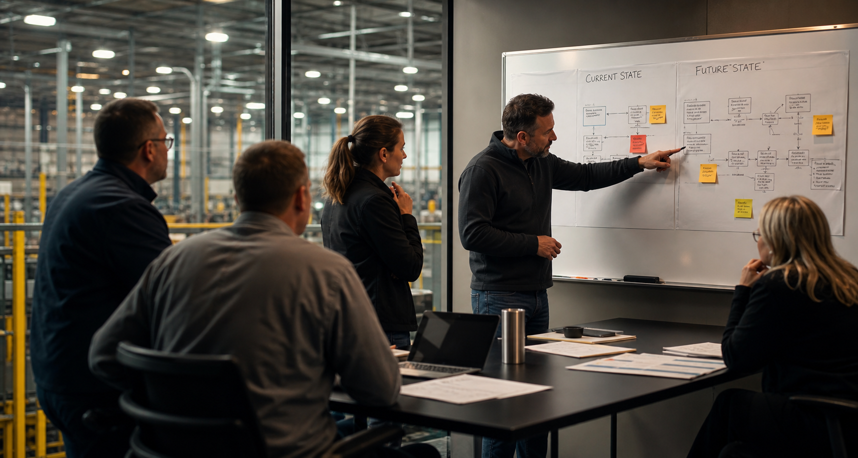 Ramp-Up & Post-Acquisition Stabilization leaders reviewing the operating pressure point